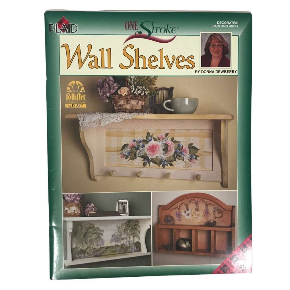 Plaid One Stroke Wall Shelves Donna Dewberry Decorative Painting Book 9741